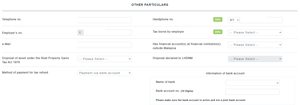 Form BE Malaysia 2026 filing guide