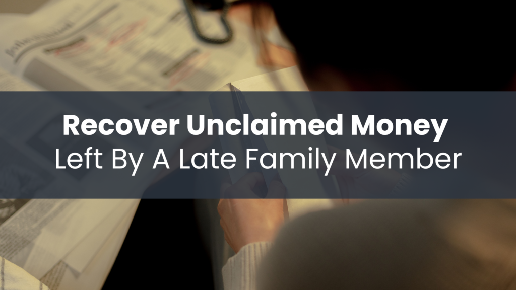 Person reviewing documents and holding an envelope, representing how to recover unclaimed money in Malaysia left by a deceased family member